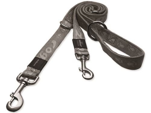 Rogz Alpinist Nylonové přepínací vodítko pro psy stříbrné - velikost S, 1,8 mx1,1 cm