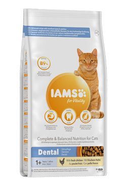 IAMS for Vitality Dental Cat Food with Fresh Chicken 10kg
