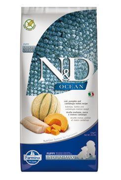 N&D OCEAN DOG Puppy M/L Codfish & Pumpkin& Melon 2,5kg