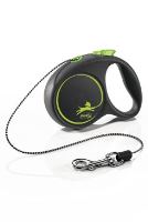 Vodítko FLEXI Black Design XS lanko 3m/8kg růžová NEW (2)