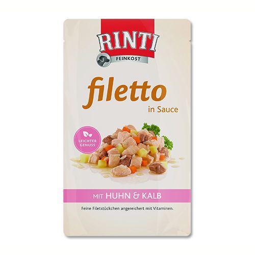 Rinti Filetto kapsička - kuře & telecí v omáčce 125 g