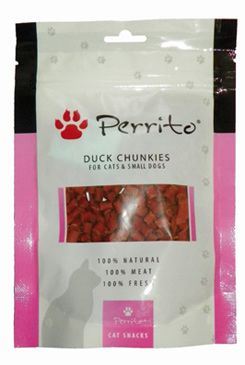 Perrito Duck Chunkies pro kočky a malé psy 100 g