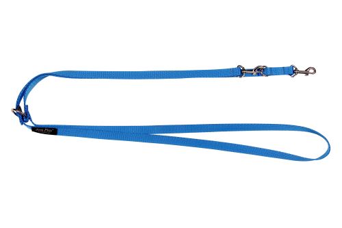 Vodítko pro psa přepínací nylonové - modré - 1 x 100 - 200 cm