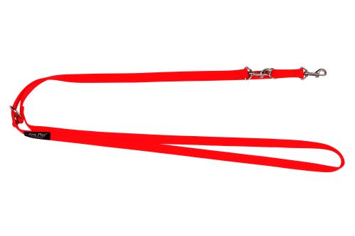 Vodítko pro psa přepínací nylonové - červené - 2 x 100 - 200 cm