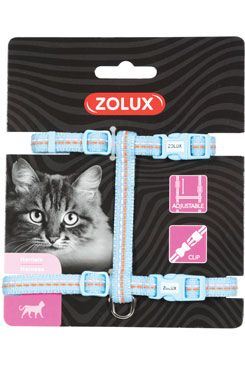 Postroj kočka TEMPO nylon modrý Zolux