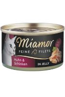 Miamor Filet Konzerva - kuře & šunka pro dospělé mlsné kočky 100 g