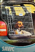 Savic Dog Residence Mobil Klec do auta zkosená se dvěma dvířky pro psy, 91x61x71 cm