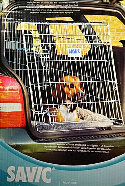 Savic Dog Residence Mobil Klec do auta zkosená pro psy, 91x61x71 cm