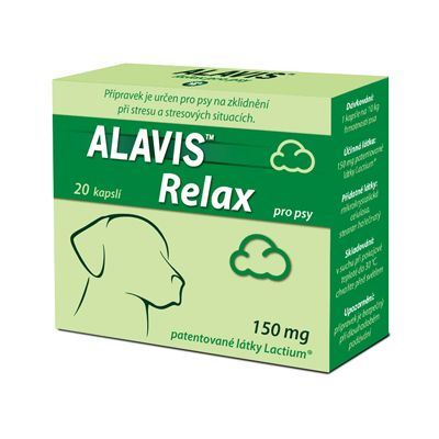 Alavis Relax 150 mg pro psy - pro dlouhodobější podávání na zklidnění při stresu