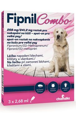 Fipnil Combo 134/120,6mg M Dog Spot-on 3x1,34ml