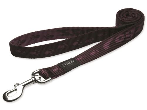 Vodítko pro psa nylonové - Rogz Alpinist - fialové - 2,5 x 120 cm