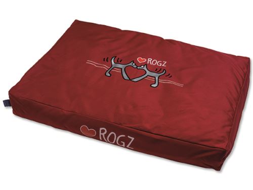 Rogz Flat Podz Red Heart Matrace pro psy - velikost M, 83x56x10 cm