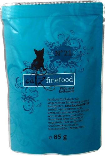 Catz Finefood No.21 Kapsička - zvěřina & okouník pro kočky 85 g