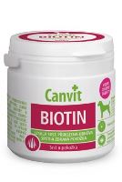 Canvit Biotin - výživový doplněk pro kvalitní srst psa 100 g
