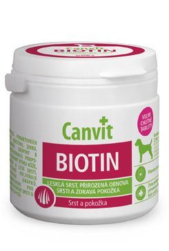 Canvit Biotin - výživový doplněk pro kvalitní srst psa do 25 kg