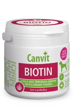 Canvit Biotin - výživový doplněk pro kvalitní srst psa 100 g