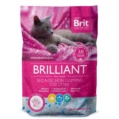 Brit Care Brilliant Silica-gel silikátová podestýlka pro kočky