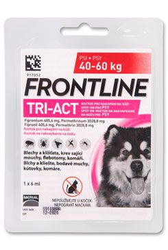 Frontline Tri-Act pro psy Spot-on XL (40-60 kg) 1 pipeta