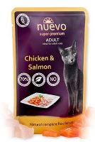 Nuevo Adult Chicken&Salmon - kapsička kuře&losos pro dospělé kočky 85 g