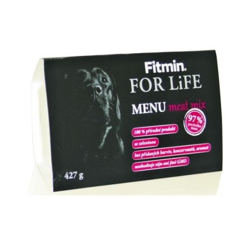Fitmin For Life Menu Meat Mix - masová směs vanička pro psy 427 g