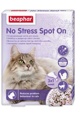 Beaphar No Stress Pipeta pro snížení stresu pro kočky, 3x0,4 ml