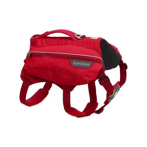 Ruffwear batoh pro psy, Singletrak Pack, červený, velikost S