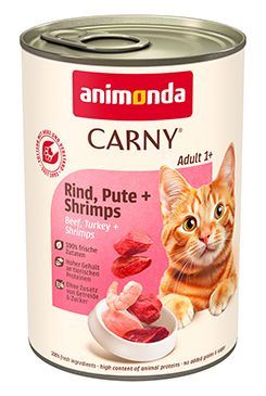Konzerva ANIMONDA Carny Adult hovězí, krůtí + krevety