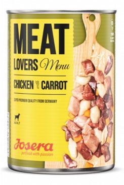 Josera Dog konz.Meat Lovers Menu Chick.with Carrot800g