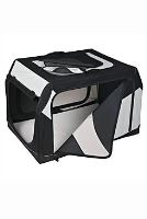 Trixie Vario Nylonový přepravní box pro psy černo-šedý - velikost S, 61x43x46 cm