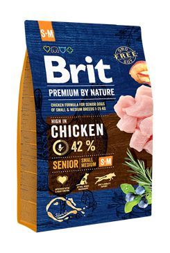 Brit Premium by Nature Dog Senior S+M 3 kg
