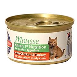 Hill's Feline Kitten Mousse - drůbeží pěna pro koťata 85 g
