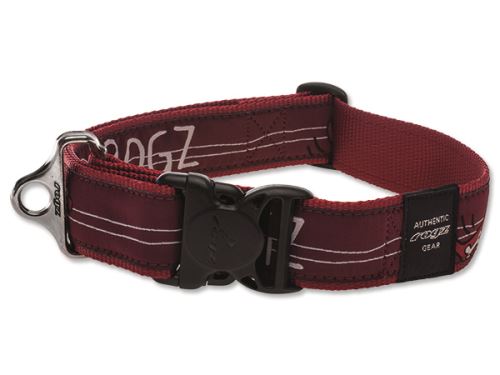 Obojek pro psa nylonový - Rogz Fancy Dress Red Heart - 4 x 50 - 80 cm