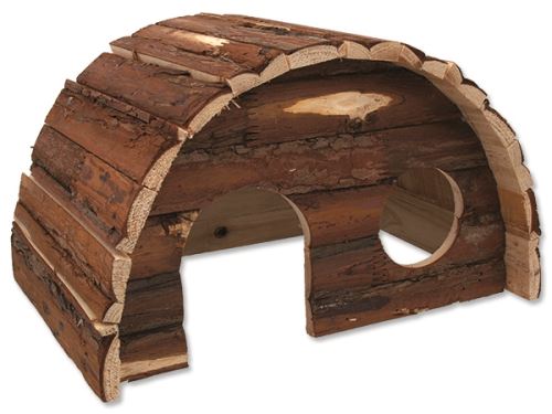 Domek SMALL ANIMAL Hobit dřevěný 36,5 x 22 x 20 cm