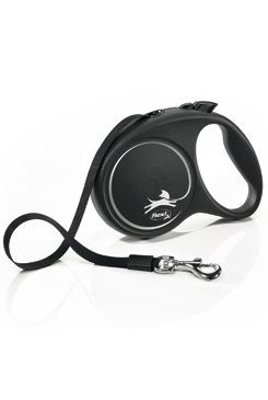 Vodítko FLEXI Black Design L pásek 5m/50kg růžová NEW