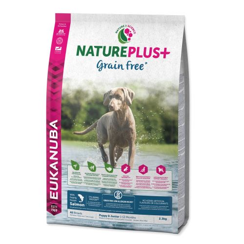 EUKANUBA Nature Plus+ Puppy Grain Free Salmon 14 kg
