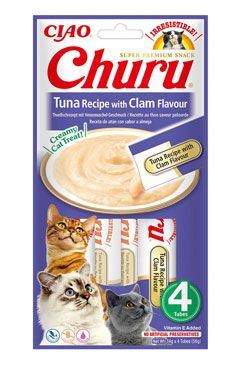 Churu Cat Tuna Recipe with Shrimp Flavour 4x14g