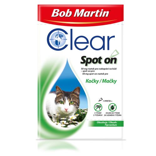 Bob Martin Clear Spot on Cat 50mg a.u.v. sol 1x 0,50ml