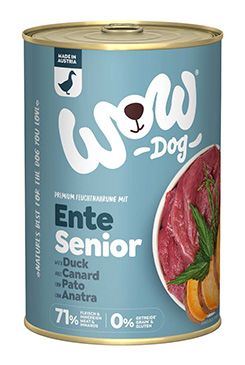 WOW konzerva Kachna s batáty Senior 400g