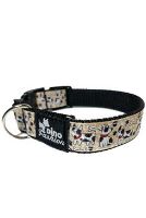 Obojek DINOFASHION Paws and Bones 35/2,5cm