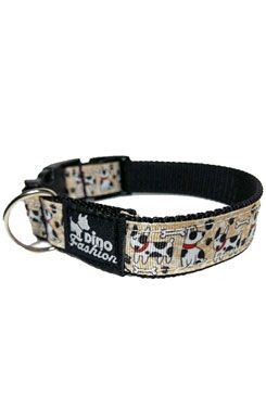 Obojek DINOFASHION Paws and Bones 35/2,5cm