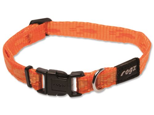 Obojek pro psa nylonový - Rogz Alpinist - oranžový - 1,1 x 20 - 32 cm