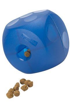 Hračka pes BUSTER Soft Mini Cube modrá 9cm