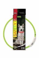 Dog Fantasy obojek Svítící LED zelený 65 cm