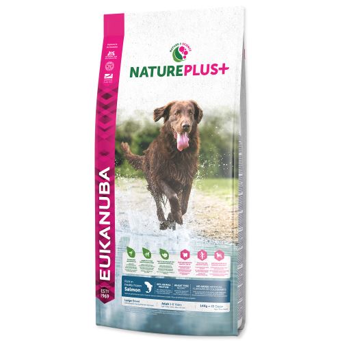 EUKANUBA Nature Plus+ Adult Large Breed Rich in freshly frozen Salmon