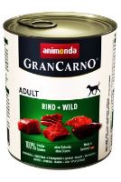 Animonda Gran Carno Konzerva - hovězí & zvěřina pro psy 800 g