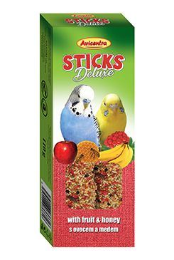 Avicentra tyčinky andulka - ovoce+med 2ks