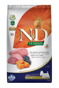 N&D Granule GF Pumpkin Dog Adult Mini Lamb & Blueberry 2,5 kg
