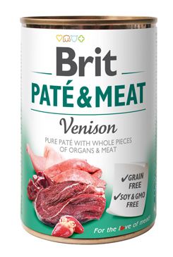 Konzerva BRIT Paté & Meat Venison 800g