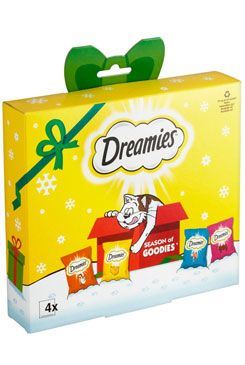 Dreamies kočka pochoutka Vánoční box 4x30g