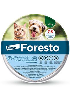 Foresto Obojek Antiparazitní pro kočky a malé psy do 8 kg 38cm